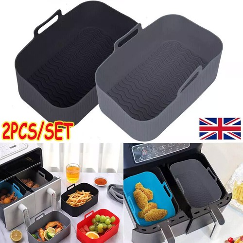 2pcs air fryer silicone - silicone, pot