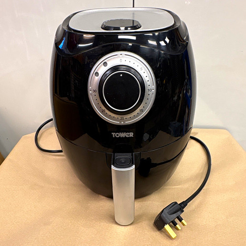 Tower black 1500w manual - black, dial