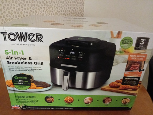 New air fryer smokeless - 5-in-1,