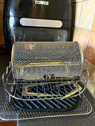 Tower silver metal air fryer - tower,