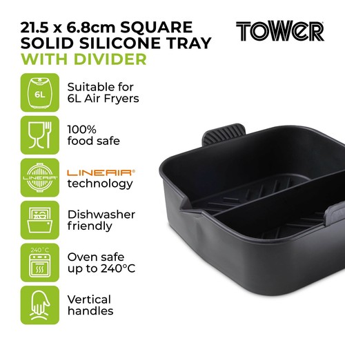 Tower square air - fryer, tray