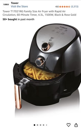 Tower t17021rg air fryer with - t17021rg,