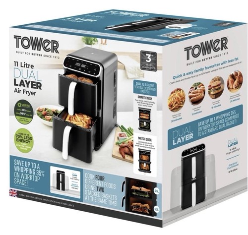 Tower 11l dual - air, fryer