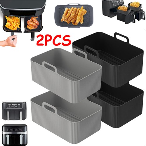 2pcs air fryer silicone - silicone, pot