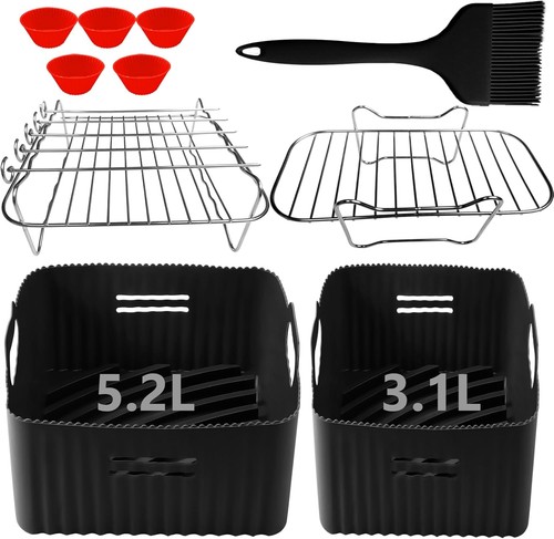Dual air fryer liners - air,