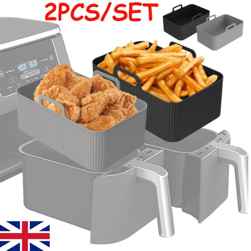2pcs air fryer - fryer, silicone